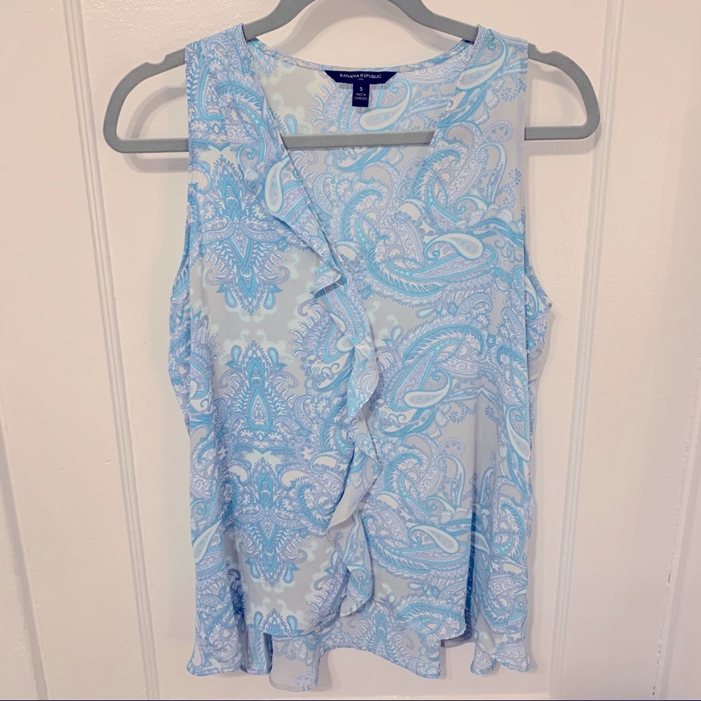 Banana Republic Sleeveless Peplum Top